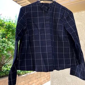 Madewell Bell-Sleeve Windowpane Shirt
